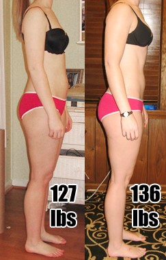 Who would argue that she looks, feels and performs better at her lighter before weight?